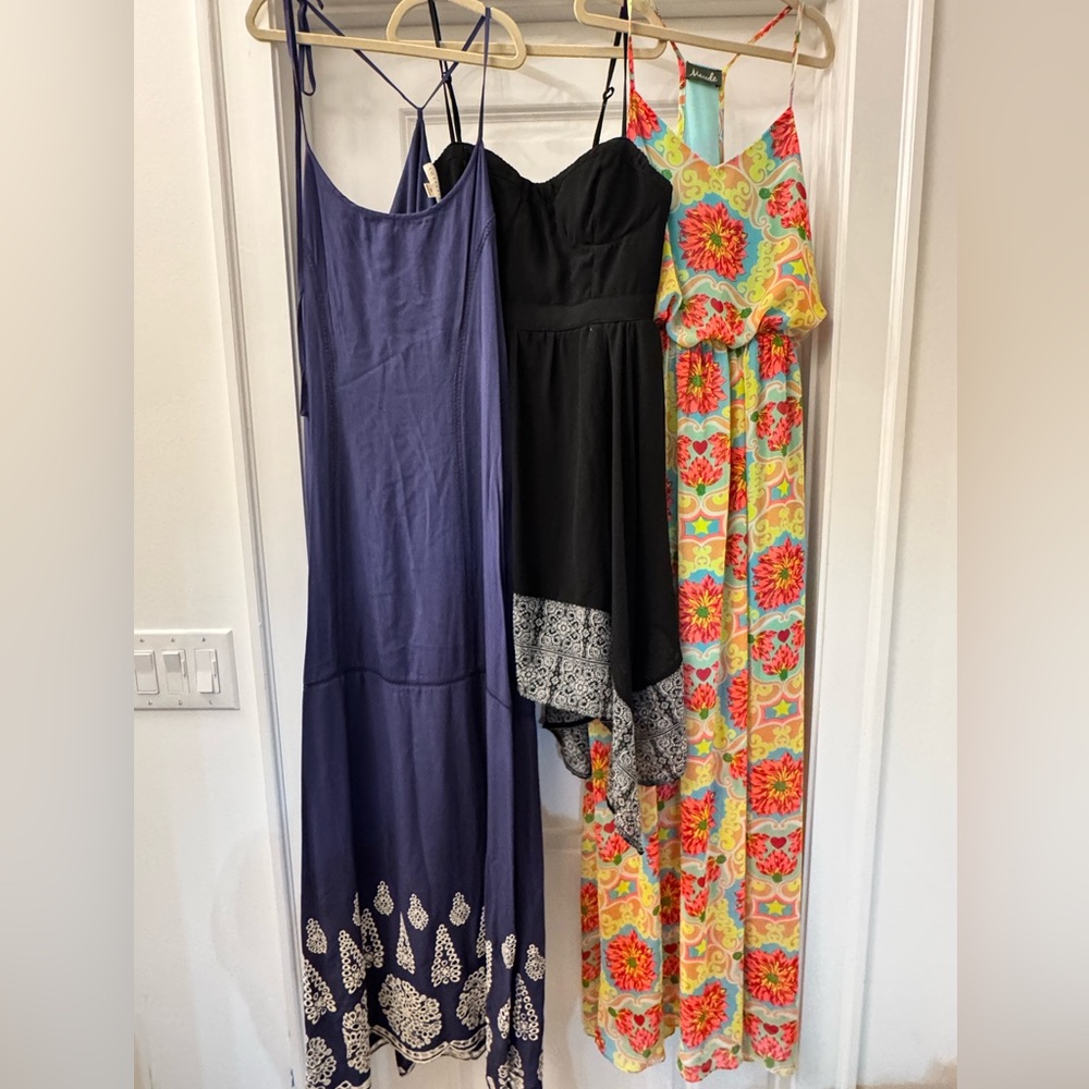 Lot of 3 Summer Maxi Dresses